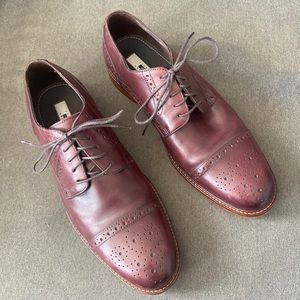 Joseph Abboud Men's Cap Toe Dress Shoes, Size 10W, EUC